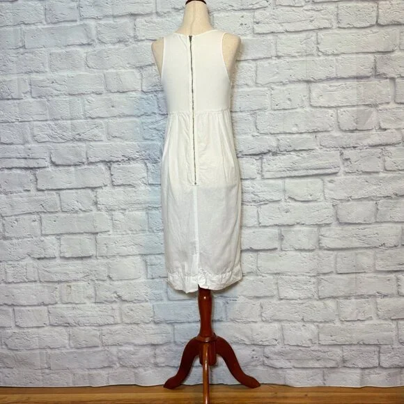 James Perse Cream Knee-Length Tank Dress - Picture 2 of 4